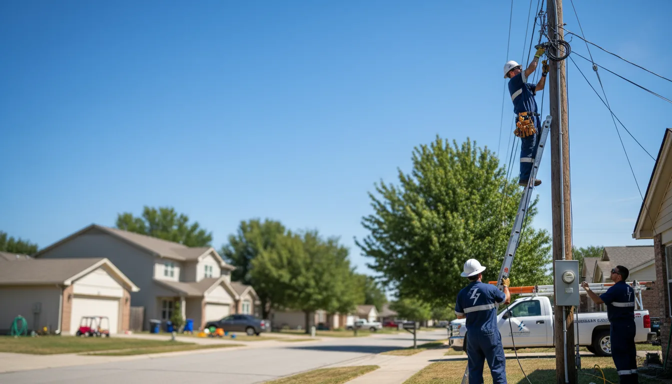 Residential electrician providing installation services in Hastings, IA